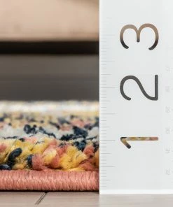 Well Woven Global Mowgli Tribal Moroccan Medallion Yellow Rust Rainbow Shag Rug 24 Well Woven Global Mowgli Tribal Moroccan Medallion Yellow Rust Rainbow Shag Rug