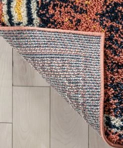 Well Woven Global Mowgli Tribal Moroccan Medallion Yellow Rust Rainbow Shag Rug 18 Well Woven Global Mowgli Tribal Moroccan Medallion Yellow Rust Rainbow Shag Rug