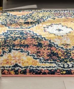 Well Woven Global Mowgli Tribal Moroccan Medallion Yellow Rust Rainbow Shag Rug 23 Well Woven Global Mowgli Tribal Moroccan Medallion Yellow Rust Rainbow Shag Rug