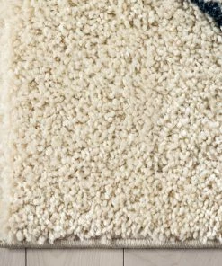 Well Woven Crew Moroccan Tribal Diamond Ivory Rainbow Shag Rug Global