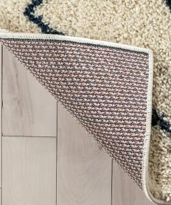 Well Woven Crew Moroccan Tribal Diamond Ivory Rainbow Shag Rug Global