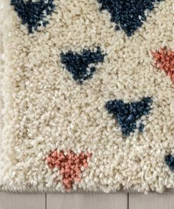 Well Woven Vintage Jax Retro Geometric Triangle Ivory Blue Rainbow Shag Rug 17 Well Woven Vintage Jax Retro Geometric Triangle Ivory Blue Rainbow Shag Rug