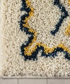 Well Woven Audi Ethnic Medallion Ivory Rainbow Shag Rug Global