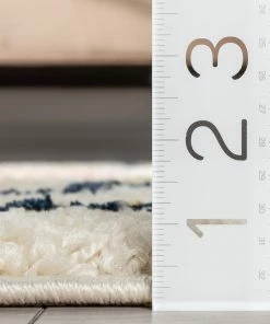 Well Woven Audi Ethnic Medallion Ivory Rainbow Shag Rug Global