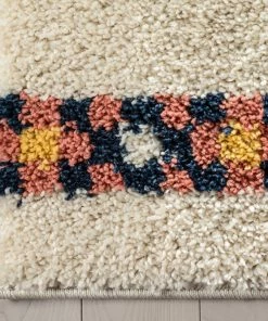 Well Woven Puma Moroccan Tribal Diamond Ivory Rainbow Shag Rug 17 Well Woven Puma Moroccan Tribal Diamond Ivory Rainbow Shag Rug