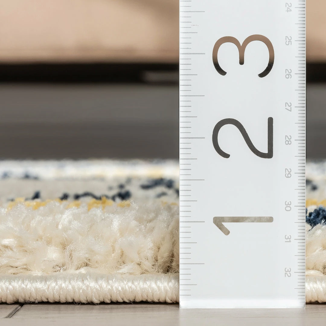 Well Woven Puma Moroccan Tribal Diamond Ivory Rainbow Shag Rug 11 Well Woven Puma Moroccan Tribal Diamond Ivory Rainbow Shag Rug