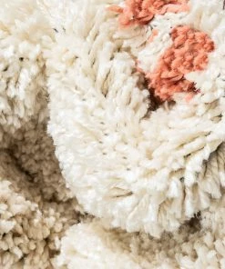 Well Woven Puma Moroccan Tribal Diamond Ivory Rainbow Shag Rug 16 Well Woven Puma Moroccan Tribal Diamond Ivory Rainbow Shag Rug