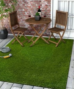 Well Woven Grass Green Indoor/Outdoor Rug