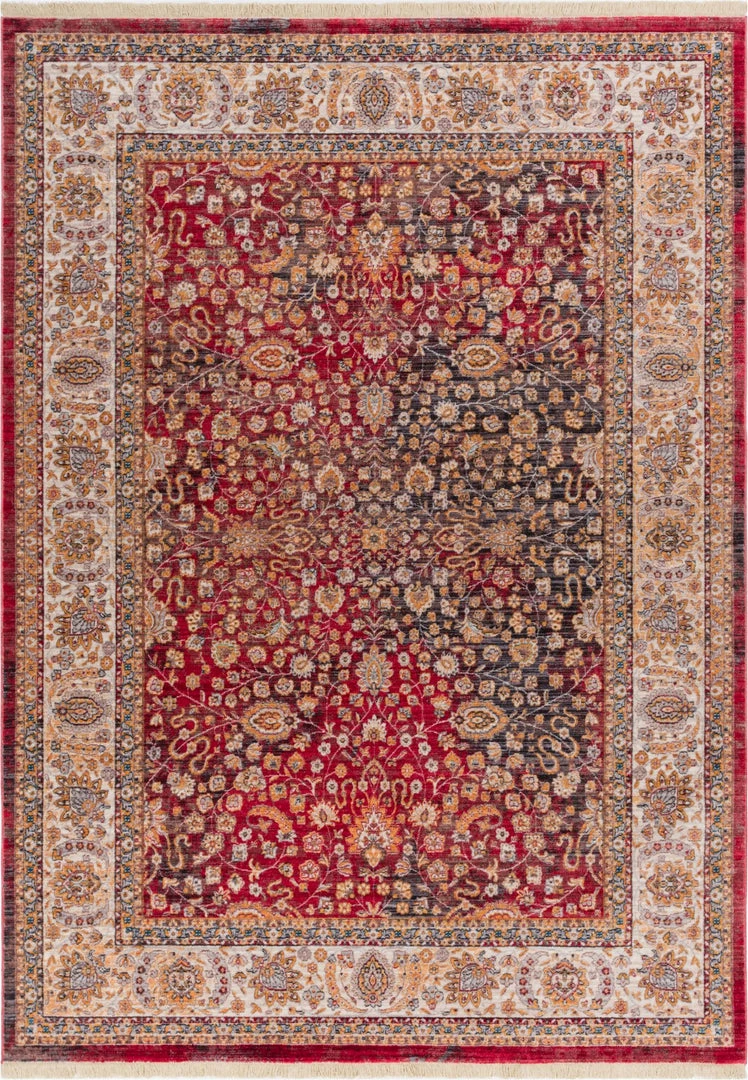 Well Woven Global Emile Red Vintage 3'11" X 5'3" Rug 1 Well Woven Global Emile Red Vintage 3'11" X 5'3" Rug