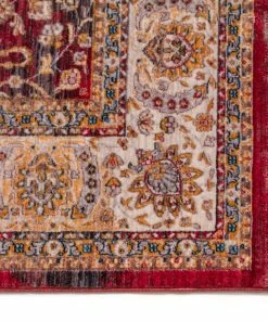 Well Woven Global Emile Red Vintage 3'11" X 5'3" Rug 5 Well Woven Global Emile Red Vintage 3'11