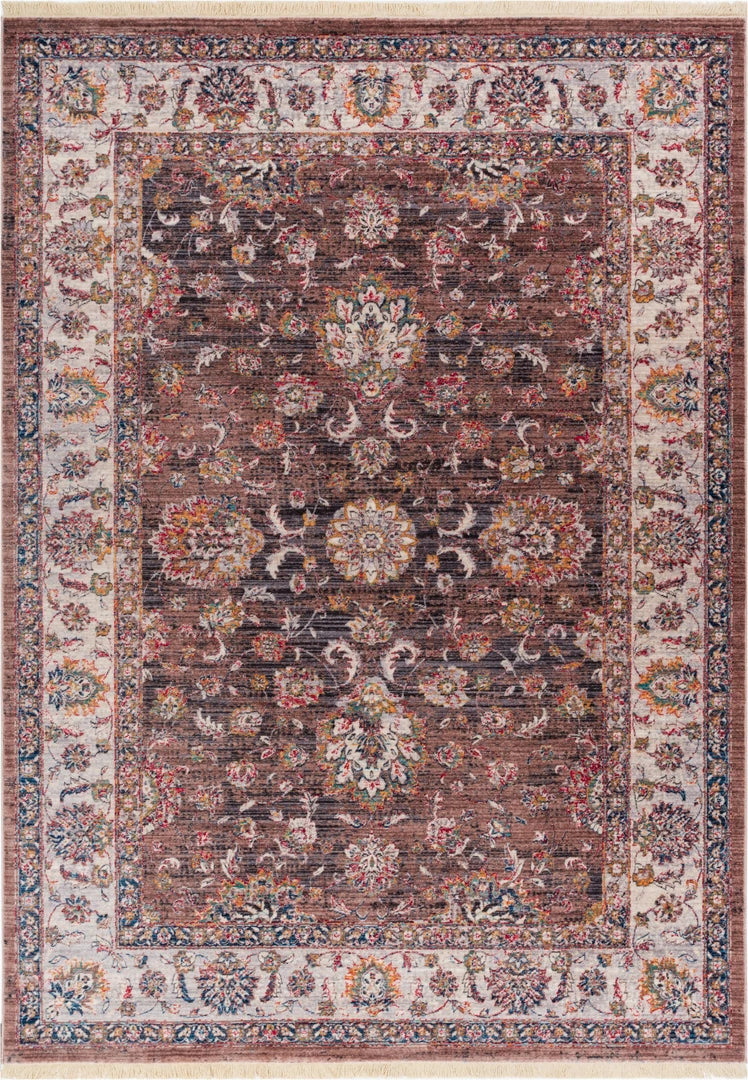 Well Woven Earth Brown Vintage Rug 5'3" X 7'7" 1 Well Woven Earth Brown Vintage Rug 5'3" X 7'7"