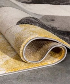 Well Woven Rosa Gold Modern Geometric 3D Textured Rug 19 Well Woven Rosa Gold Modern Geometric 3D Textured Rug