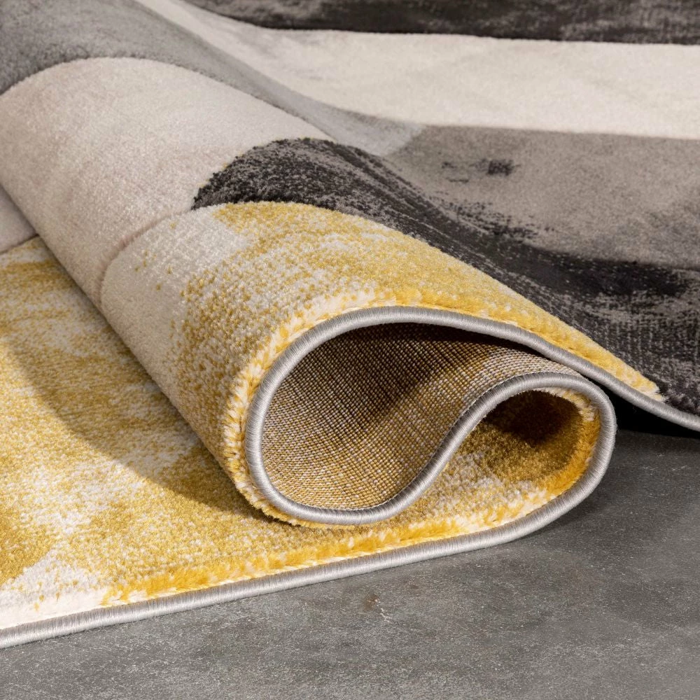 Well Woven Rosa Gold Modern Geometric 3D Textured Rug 7 Well Woven Rosa Gold Modern Geometric 3D Textured Rug