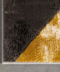 Well Woven Rosa Gold Modern Geometric 3D Textured Rug 16 Well Woven Rosa Gold Modern Geometric 3D Textured Rug