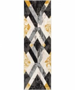 Well Woven Rosa Gold Modern Geometric 3D Textured Rug 25 Well Woven Rosa Gold Modern Geometric 3D Textured Rug