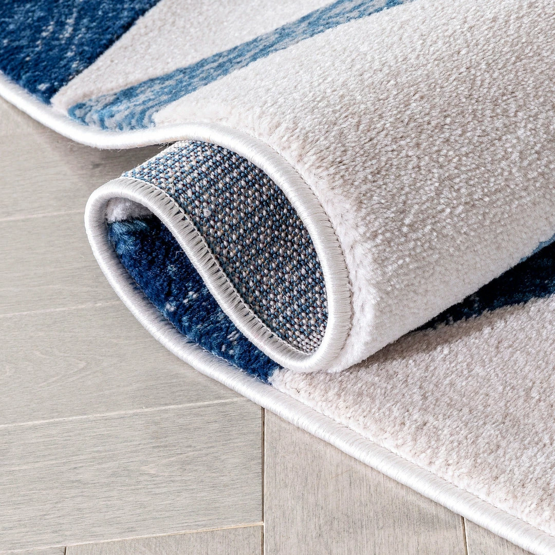 Well Woven Millie Blue Modern Zigzag Geometric 3D Textured Rug 5 Well Woven Millie Blue Modern Zigzag Geometric 3D Textured Rug