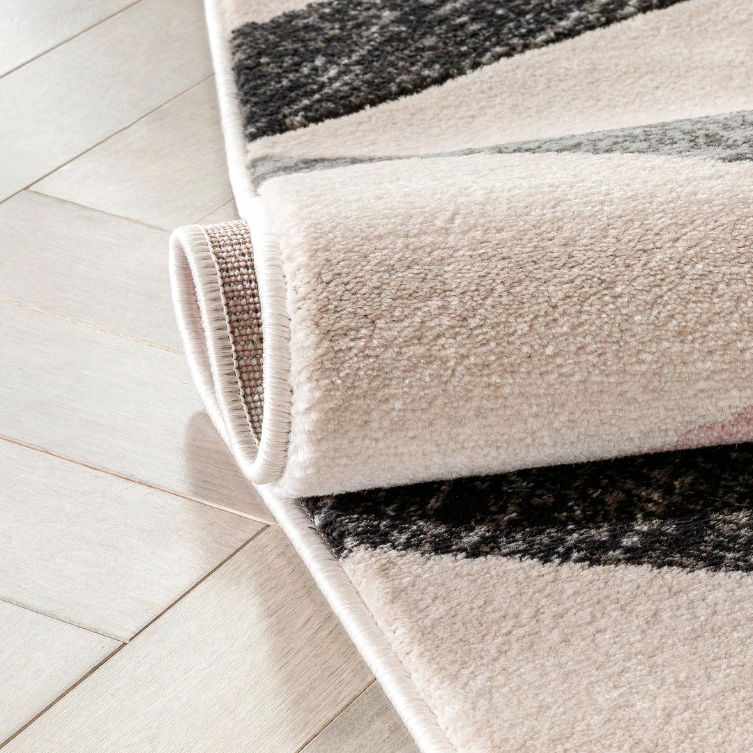 Well Woven Millie Blush Pink Modern Zigzag Geometric 3D Textured Rug 7 Well Woven Millie Blush Pink Modern Zigzag Geometric 3D Textured Rug