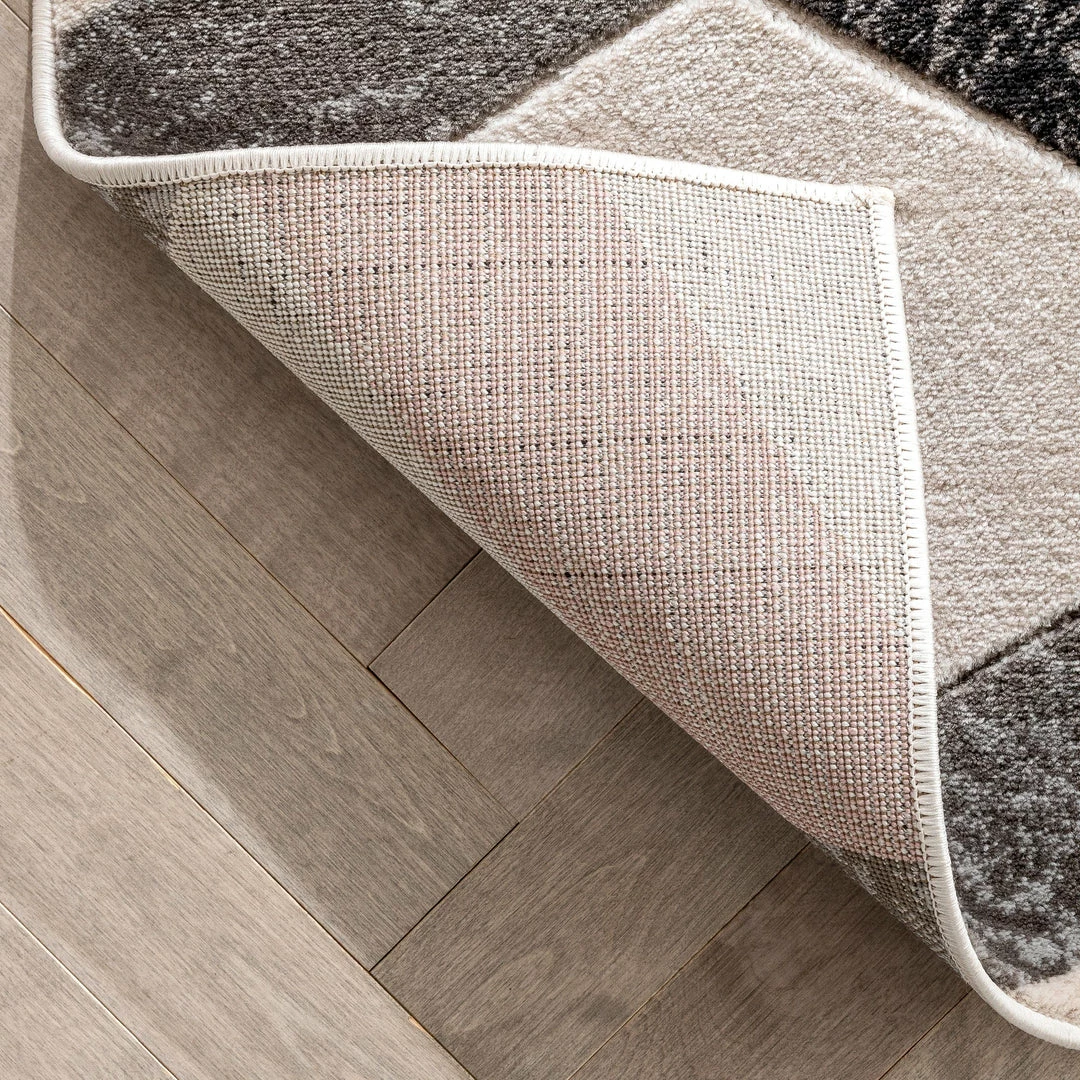 Well Woven Millie Blush Pink Modern Zigzag Geometric 3D Textured Rug 5 Well Woven Millie Blush Pink Modern Zigzag Geometric 3D Textured Rug