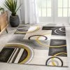 Well Woven Belle Gold Modern Abstract Geometric 3D Textured Rug