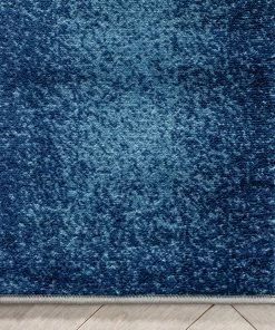 Well Woven Belle Dark Blue Modern Abstract Geometric 3D Textured Rug