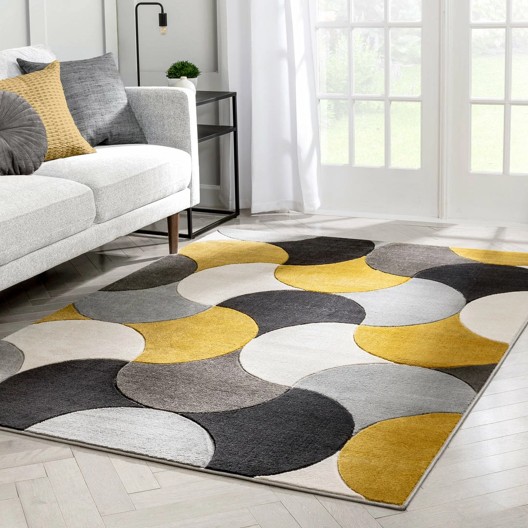 Well Woven Helena Gold Mid-Century Modern Abstract Geometric 3D Textured Rug 7 Well Woven Helena Gold Mid-Century Modern Abstract Geometric 3D Textured Rug