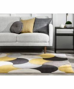 Well Woven Helena Gold Mid-Century Modern Abstract Geometric 3D Textured Rug 21 Well Woven Helena Gold Mid-Century Modern Abstract Geometric 3D Textured Rug