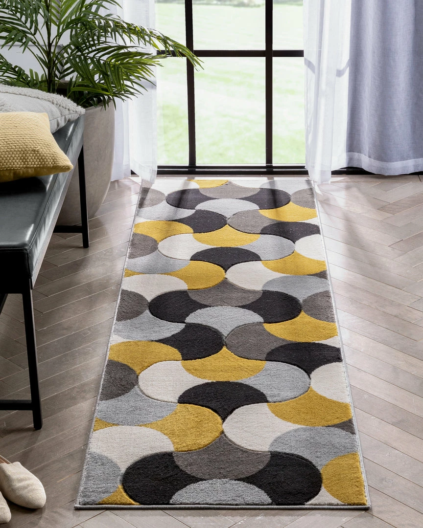 Well Woven Helena Gold Mid-Century Modern Abstract Geometric 3D Textured Rug 10 Well Woven Helena Gold Mid-Century Modern Abstract Geometric 3D Textured Rug