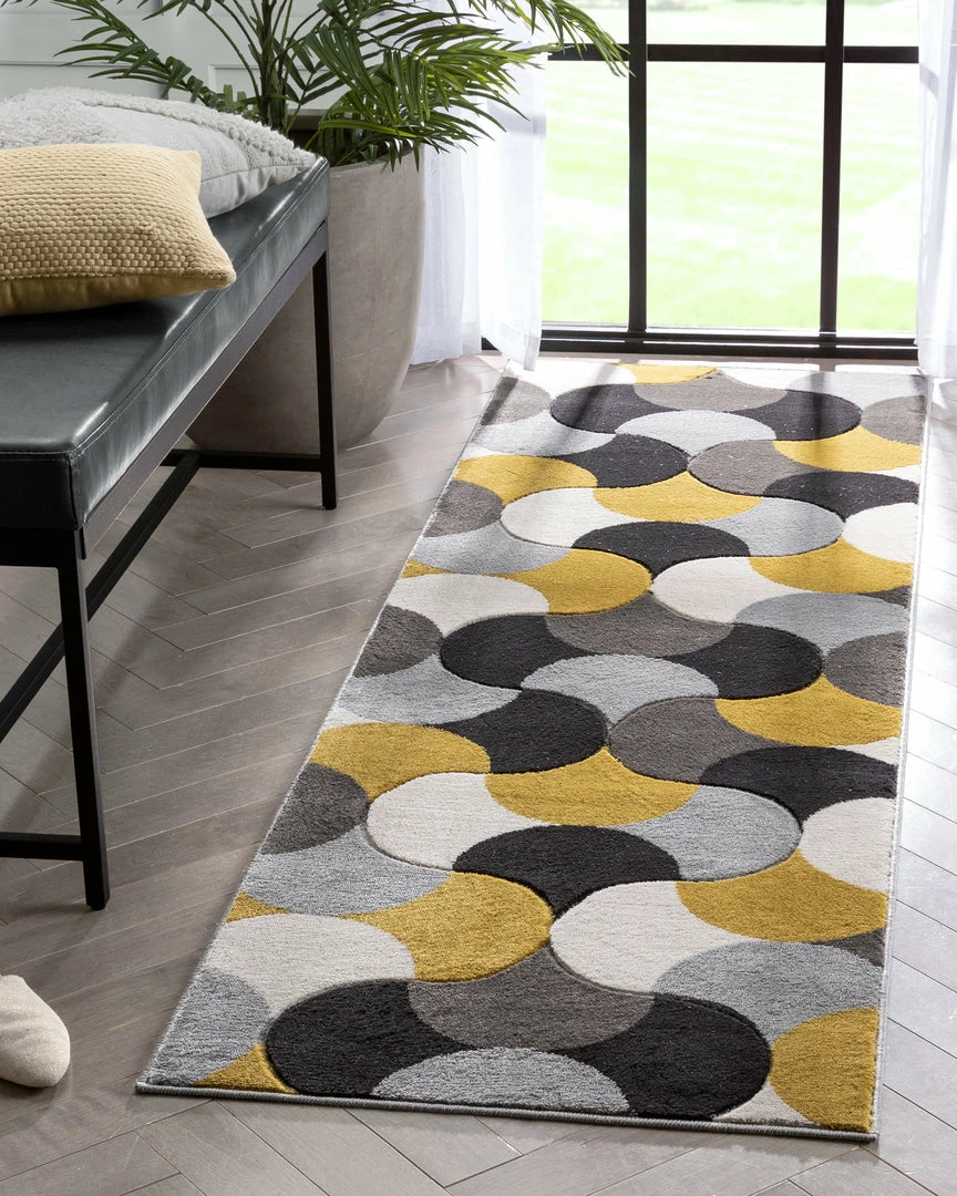 Well Woven Helena Gold Mid-Century Modern Abstract Geometric 3D Textured Rug 11 Well Woven Helena Gold Mid-Century Modern Abstract Geometric 3D Textured Rug