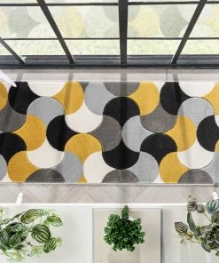 Well Woven Helena Gold Mid-Century Modern Abstract Geometric 3D Textured Rug 25 Well Woven Helena Gold Mid-Century Modern Abstract Geometric 3D Textured Rug