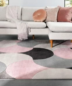 Well Woven Helena Blush Pink Mid-Century Modern Abstract Geometric 3D Textured Rug 16 Well Woven Helena Blush Pink Mid-Century Modern Abstract Geometric 3D Textured Rug
