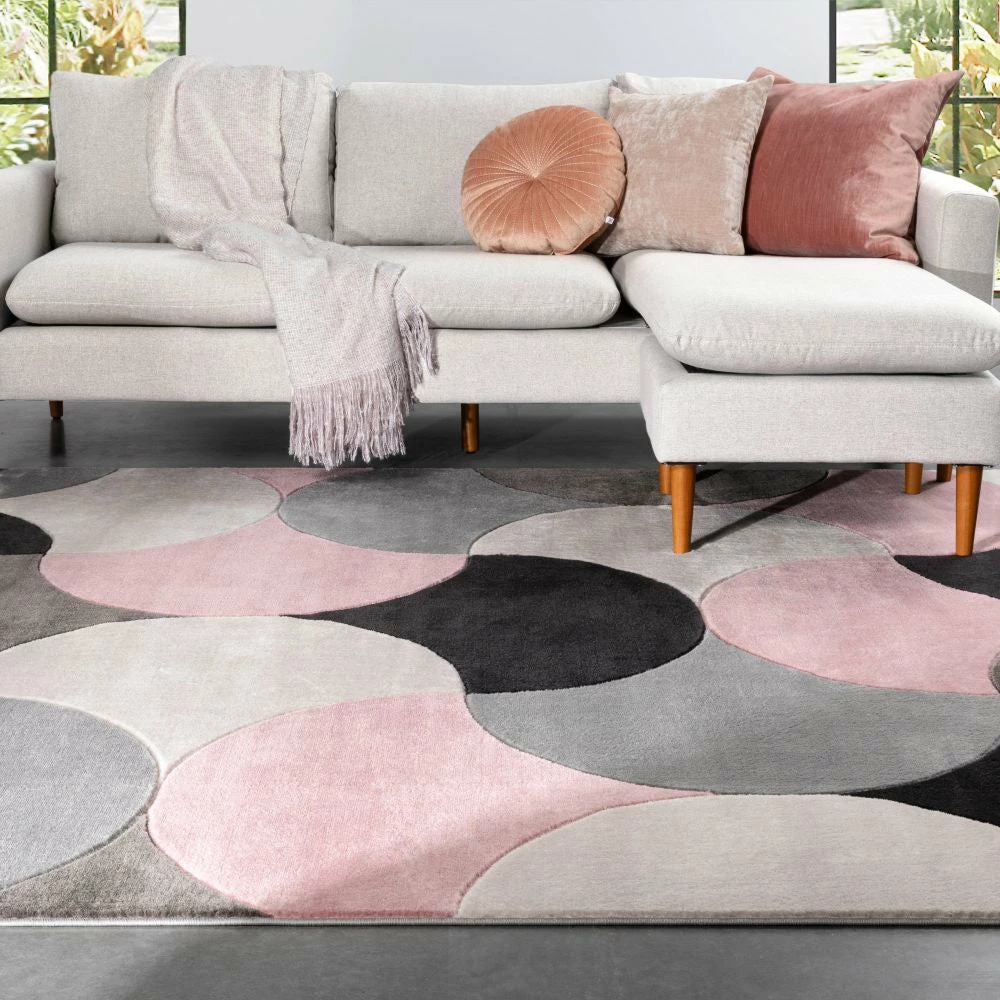 Well Woven Helena Blush Pink Mid-Century Modern Abstract Geometric 3D Textured Rug 6 Well Woven Helena Blush Pink Mid-Century Modern Abstract Geometric 3D Textured Rug