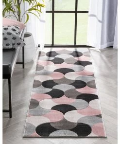 Well Woven Helena Blush Pink Mid-Century Modern Abstract Geometric 3D Textured Rug 20 Well Woven Helena Blush Pink Mid-Century Modern Abstract Geometric 3D Textured Rug