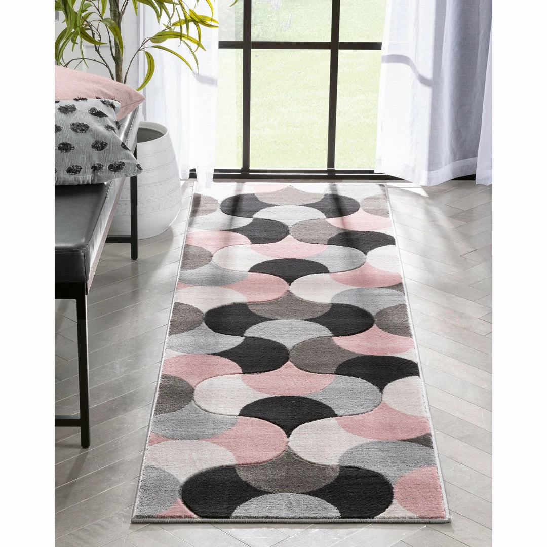 Well Woven Helena Blush Pink Mid-Century Modern Abstract Geometric 3D Textured Rug 10 Well Woven Helena Blush Pink Mid-Century Modern Abstract Geometric 3D Textured Rug