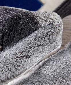 Well Woven Louisa Blue Modern Geometric Boxes 3D Textured Rug