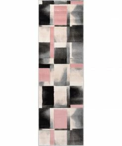 Well Woven Louisa Blush Pink Modern Geometric Boxes 3D Textured Rug 21 Well Woven Louisa Blush Pink Modern Geometric Boxes 3D Textured Rug
