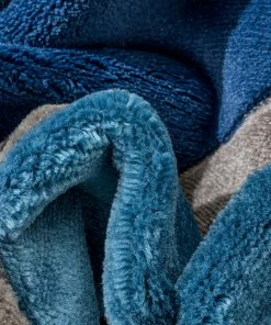 Well Woven Nora Blue Modern Geometric Stripes 3D Textured Rug