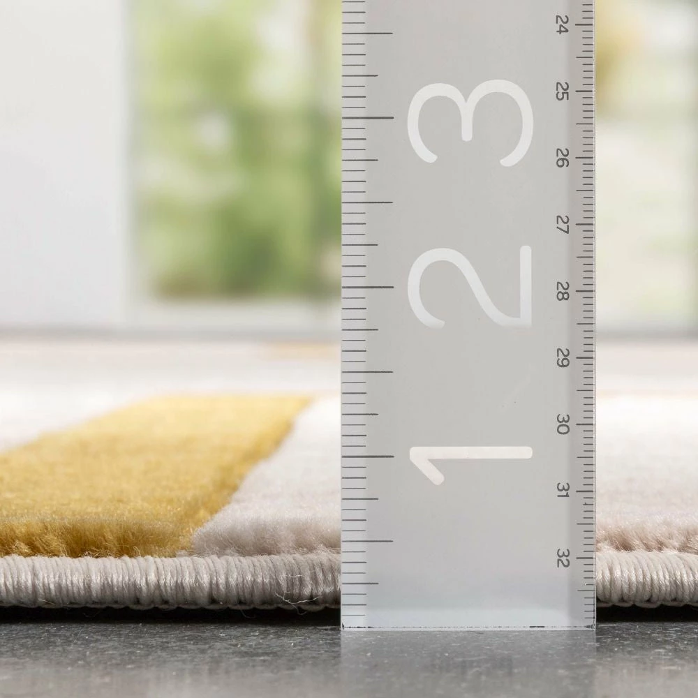 Well Woven Fiona Gold Modern Geometric Lines 3D Textured Rug 8 Well Woven Fiona Gold Modern Geometric Lines 3D Textured Rug