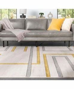 Well Woven Fiona Gold Modern Geometric Lines 3D Textured Rug 18 Well Woven Fiona Gold Modern Geometric Lines 3D Textured Rug
