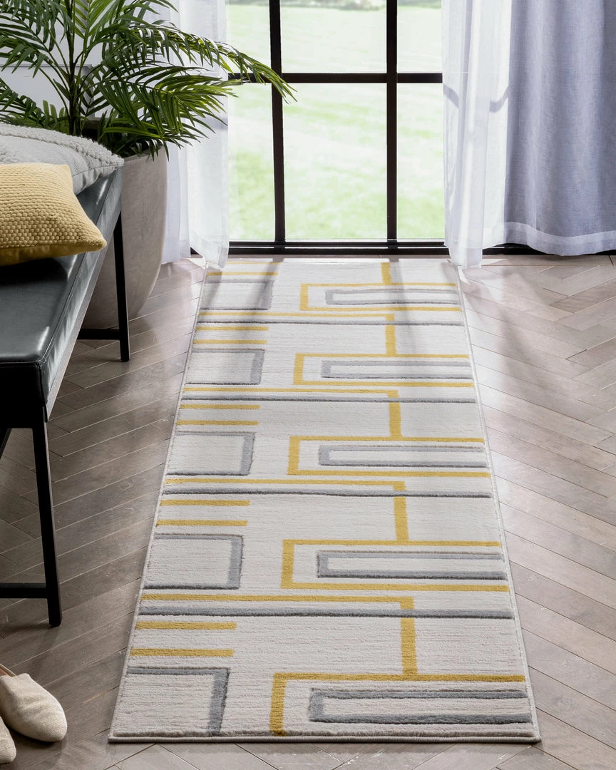 Well Woven Fiona Gold Modern Geometric Lines 3D Textured Rug 11 Well Woven Fiona Gold Modern Geometric Lines 3D Textured Rug