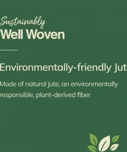 Well Woven Sorel Farmhouse Non-Slip Jute Natural Black Border Rug Jute + Natural