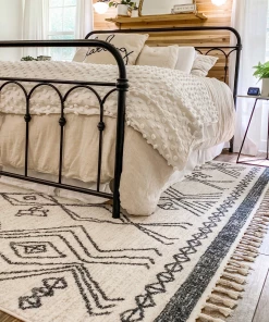 Well Woven Darcy Modern Farmhouse Tribal Pattern Ivory Rug