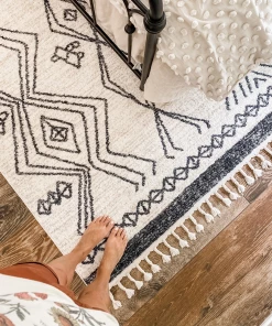Well Woven Darcy Modern Farmhouse Tribal Pattern Ivory Rug