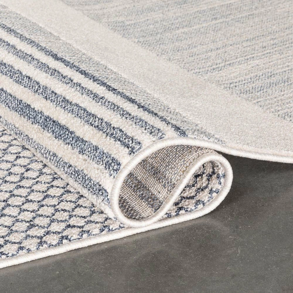 Well Woven Briar Tribal Geometric Abstract Light Blue Looped Pile Rug Global 7 Well Woven Briar Tribal Geometric Abstract Light Blue Looped Pile Rug Global