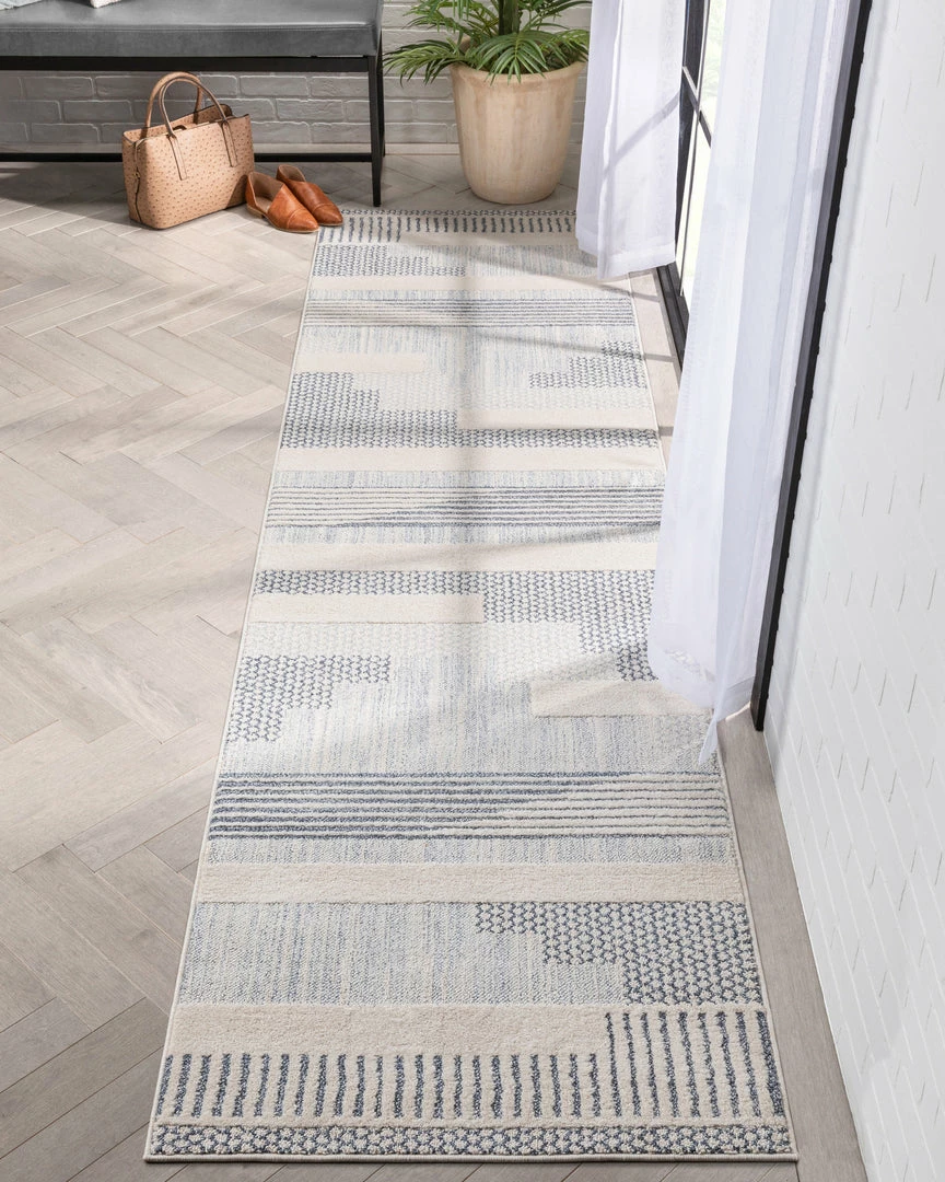 Well Woven Briar Tribal Geometric Abstract Light Blue Looped Pile Rug Global 11 Well Woven Briar Tribal Geometric Abstract Light Blue Looped Pile Rug Global