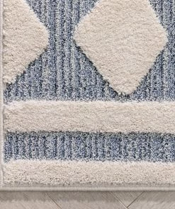 Well Woven Zara Tribal Moroccan Diamond Pattern Light Blue Looped Pile Rug 13 Well Woven Zara Tribal Moroccan Diamond Pattern Light Blue Looped Pile Rug