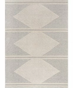 Well Woven Evie Tribal Diamond Medallion Pattern Beige Looped Pile Rug Global