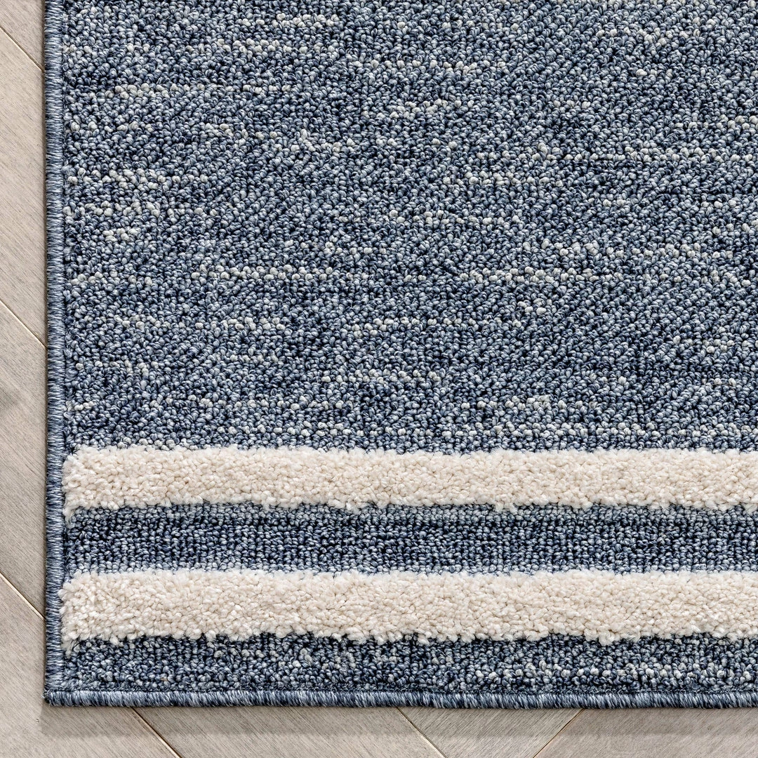 Well Woven Evie Tribal Diamond Medallion Pattern Blue Looped Pile Rug Global 5 Well Woven Evie Tribal Diamond Medallion Pattern Blue Looped Pile Rug Global