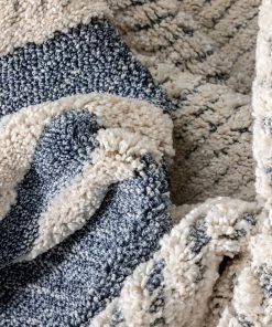 Well Woven Evie Tribal Diamond Medallion Pattern Blue Looped Pile Rug Global 11 Well Woven Evie Tribal Diamond Medallion Pattern Blue Looped Pile Rug Global