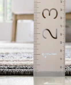 Well Woven Evie Tribal Diamond Medallion Pattern Grey Looped Pile Rug