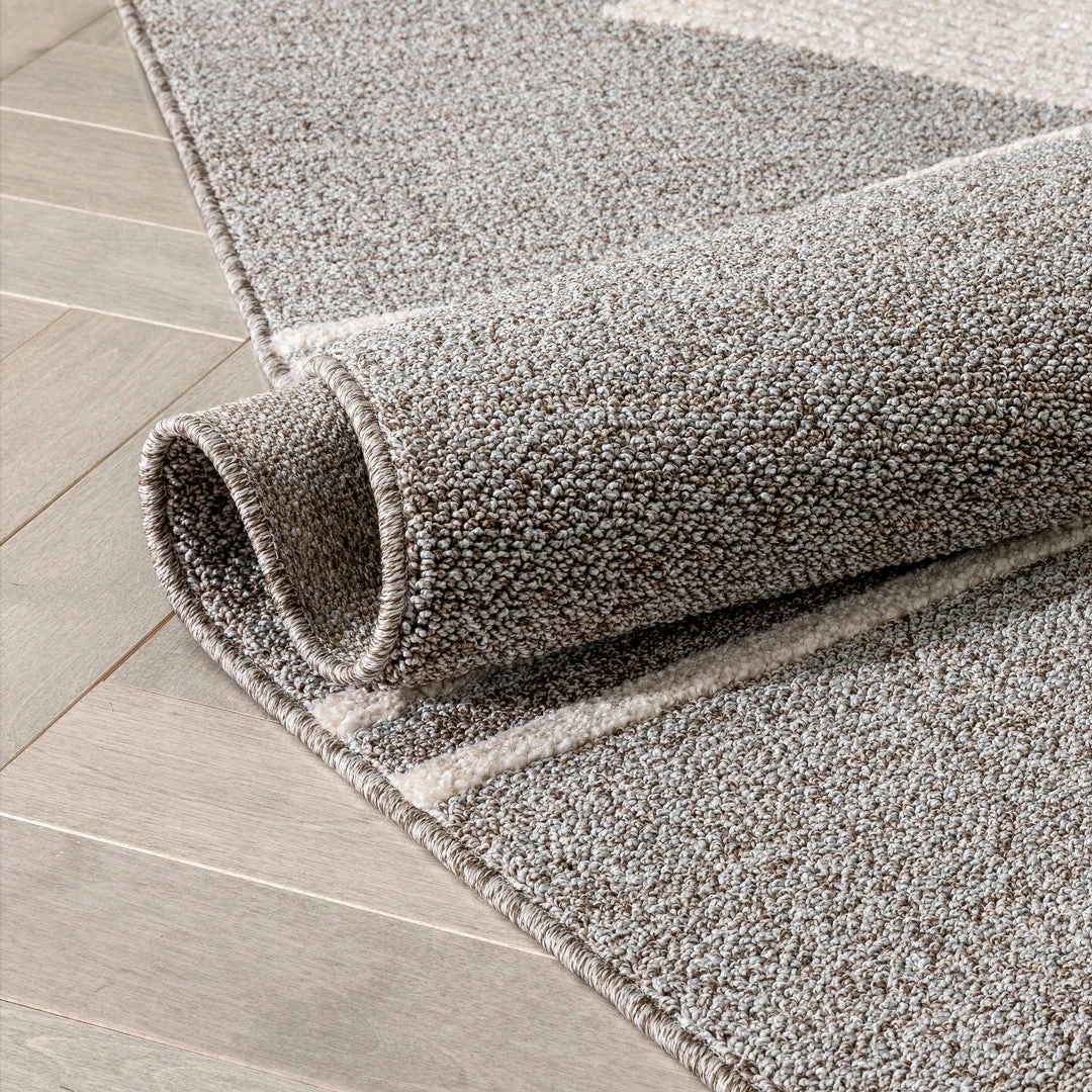 Well Woven Evie Tribal Diamond Medallion Pattern Taupe Looped Pile Rug Global 9 Well Woven Evie Tribal Diamond Medallion Pattern Taupe Looped Pile Rug Global